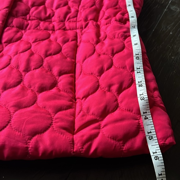 IZOD Quilted Puffer Vest - HOST PICK - XL Hot Pink Inside Waist Drawstring EUC - Picture 9 of 9